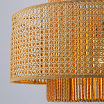 Подвесной светильник с абажуром из плтеного бамбука Light Inside the Cell варинант исполнения - 4 | Loft Concept в Кирове