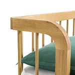 Кровать из массива дуба с пружинным блоком Mateta варинант исполнения - 6 | Loft Concept в Кирове