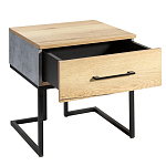 Тумба прикроватная с ящиком в стиле лофт Urban Style Space 2 варинант исполнения - 4 | Loft Concept в Кирове