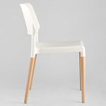 Пластиковый стул на ножках из массива бука Ferret White 4 шт варинант исполнения - 4 | Loft Concept в Кирове