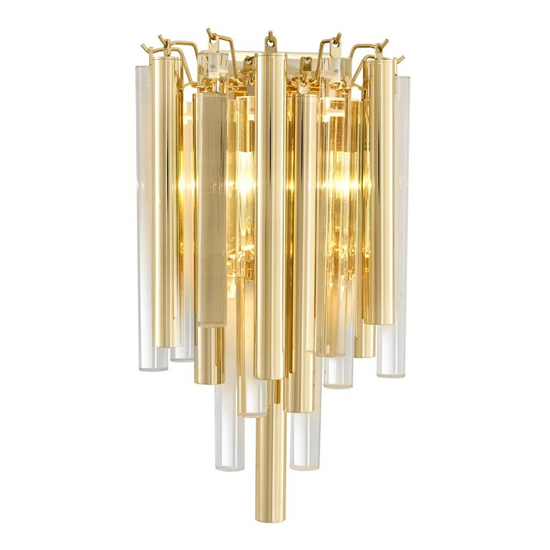 Бра Wall Lamp Gigi Gold Глянцевое золото Прозрачный (Transparent) Бра Wall Lamp Gigi Gold Глянцевое золото Прозрачный (Transparent) в Кирове | Loft Concept