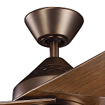 Потолочный вентилятор с тремя угловатыми лопастями Kichler варинант исполнения - 2 | Loft Concept в Кирове