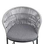 Стул барный с декоративным плетением на спинке и подлокотниках Chair Weave варинант исполнения - 5 | Loft Concept в Кирове