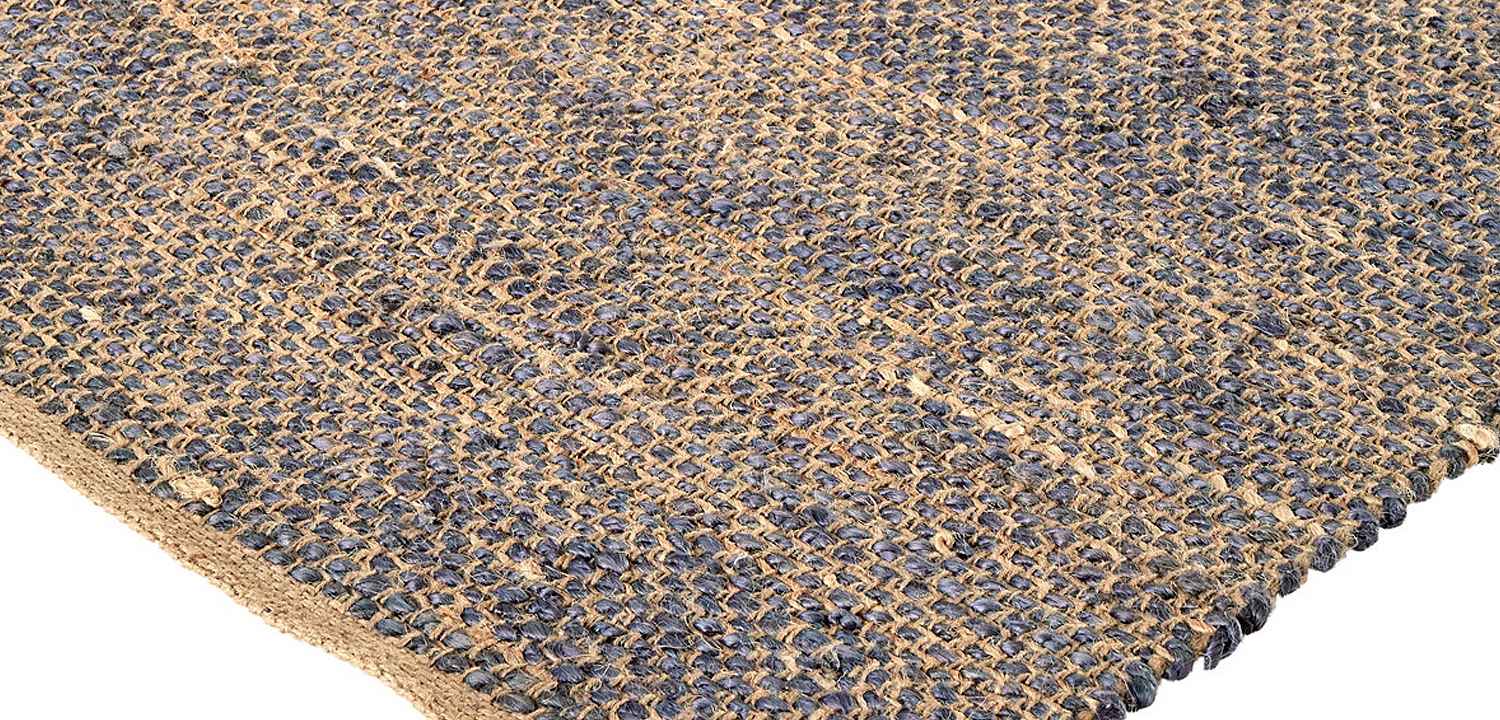 Ковер Rectangular Carpet blue 100% джут Ковер Rectangular Carpet blue 100% джут - Loft-Concept в Кирове