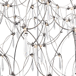 Люстра с тонким металлическим каркасом цвета хром Quasar варинант исполнения - 4 | Loft Concept в Кирове