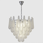 Люстра с подвесками из рифленного стекла в форме капель Textured Glass Chandelier варинант исполнения - 1 | Loft Concept в Кирове