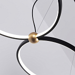 Люстра подвесная светодиодная черный металл Ring Horizontal варинант исполнения - 14 | Loft Concept в Кирове