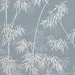 Обои ручная роспись Distant Bamboo Special Colourway on Azure Cobalt painted Xuan paper варинант исполнения - 2 | Loft Concept в Кирове