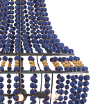 Люстра каплевидной формы декорированная синими и золотыми бусинами Blue Beads варинант исполнения - 1 | Loft Concept в Кирове