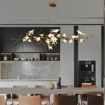 Люстра в виде золотой ветки с цветами и птичками Marvelous Garden варинант исполнения - 6 | Loft Concept в Кирове