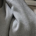 Плед из шерсти мериноса серого цвета 130×180 см Gray Waves варинант исполнения - 6 | Loft Concept в Кирове