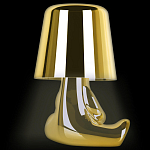 Настольная лампа фигурная золотого цвета с гладким абажуром Высота 16 см Sophia варинант исполнения - 5 | Loft Concept в Кирове