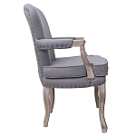 Кресло Aubrey Classical Armchair grey flax варинант исполнения - 1 | Loft Concept в Кирове