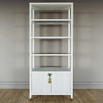 Стеллаж со стеклянными полками Elsa Dreams White варинант исполнения - 6 | Loft Concept в Кирове