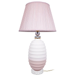 Настольная лампа керамическая Pink lampshade варинант исполнения - 2 | Loft Concept в Кирове