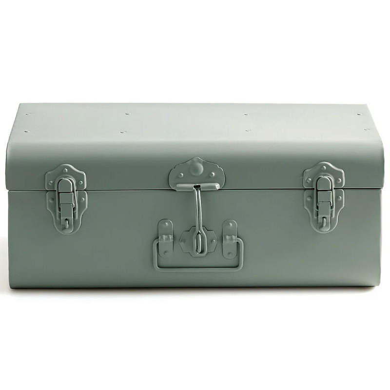 Металлический сундук Metal Chest Green Зеленый шалфей Металлический сундук Metal Chest Green Зеленый шалфей в Кирове | Loft Concept