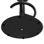 Барный стул вращающийся со спинкой и подлокотниками Douglas Rhombus Черный Велюр варинант исполнения - 8 | Loft Concept в Кирове