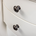 Белая тумба на фигурных ножках Shelby варинант исполнения - 4 | Loft Concept в Кирове