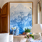 Обои ручная роспись Le Brésil Mer Bleue варинант исполнения - 3 | Loft Concept в Кирове