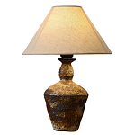 Настольная лампа с керамическим фактурным основанием и тканевым абажуром Eastern Tale варинант исполнения - 6 | Loft Concept в Кирове