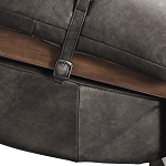 Кресло Duncan винтажная черная кожа варинант исполнения - 5 | Loft Concept в Кирове