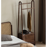 Вешалка деревянная с 2- мя ящиками Moon Walnut Furniture варинант исполнения - 11 | Loft Concept в Кирове