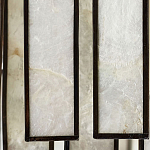 Потолочный светильник с подвесами из перламутра Unique Shine Effect варинант исполнения - 1 | Loft Concept в Кирове