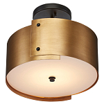 Потолочный светильник круглый светодиодный Semicircular Gold Panels старинная латунь варинант исполнения - 2 | Loft Concept в Кирове