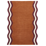 Ковер с оригинальной волнистой отделкой Woven from Wool варинант исполнения - 1 | Loft Concept в Кирове