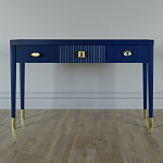 Дизайнерский Письменный стол Elsa Dreams Blue с тремя ящиками варинант исполнения - 1 | Loft Concept в Кирове