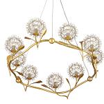 Люстра круглая с декором в виде цветков одуванчика Hanging Dandelion варинант исполнения - 3 | Loft Concept в Кирове