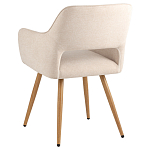 Стул в рогожке бежевого цвета NEASAN STOOL варинант исполнения - 4 | Loft Concept в Кирове