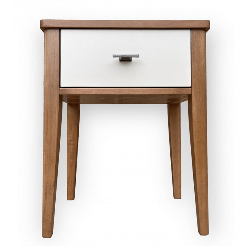 Тумба прикроватная с ящиком Tasteful Furniture Коричневый Серый Слоновая кость Тумба прикроватная с ящиком Tasteful Furniture Коричневый Серый Слоновая кость в Кирове | Loft Concept