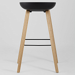 Барный стул на ножках из натурального дерева Boras Black варинант исполнения - 4 | Loft Concept в Кирове