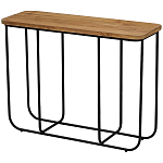 Консоль с деревянной столешницей Lyon Wood Metal Console варинант исполнения - 1 | Loft Concept в Кирове