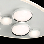 Потолочный светильник овальной формы белого цвета с 7-ю лампами Lunar Pebbles варинант исполнения - 6 | Loft Concept в Кирове