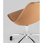 Офисный стул на металлическом основании EGGERY Brown пластик варинант исполнения - 3 | Loft Concept в Кирове