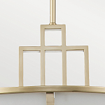 Подвесной светильник цвета латунь с белым матовым плафоном с геометрическим рисунком Feiss варинант исполнения - 4 | Loft Concept в Кирове