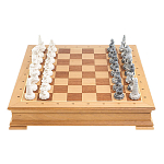 Шахматы Северные народы в ларце из натурального бука Decorative Thematic Chess варинант исполнения - 2 | Loft Concept в Кирове