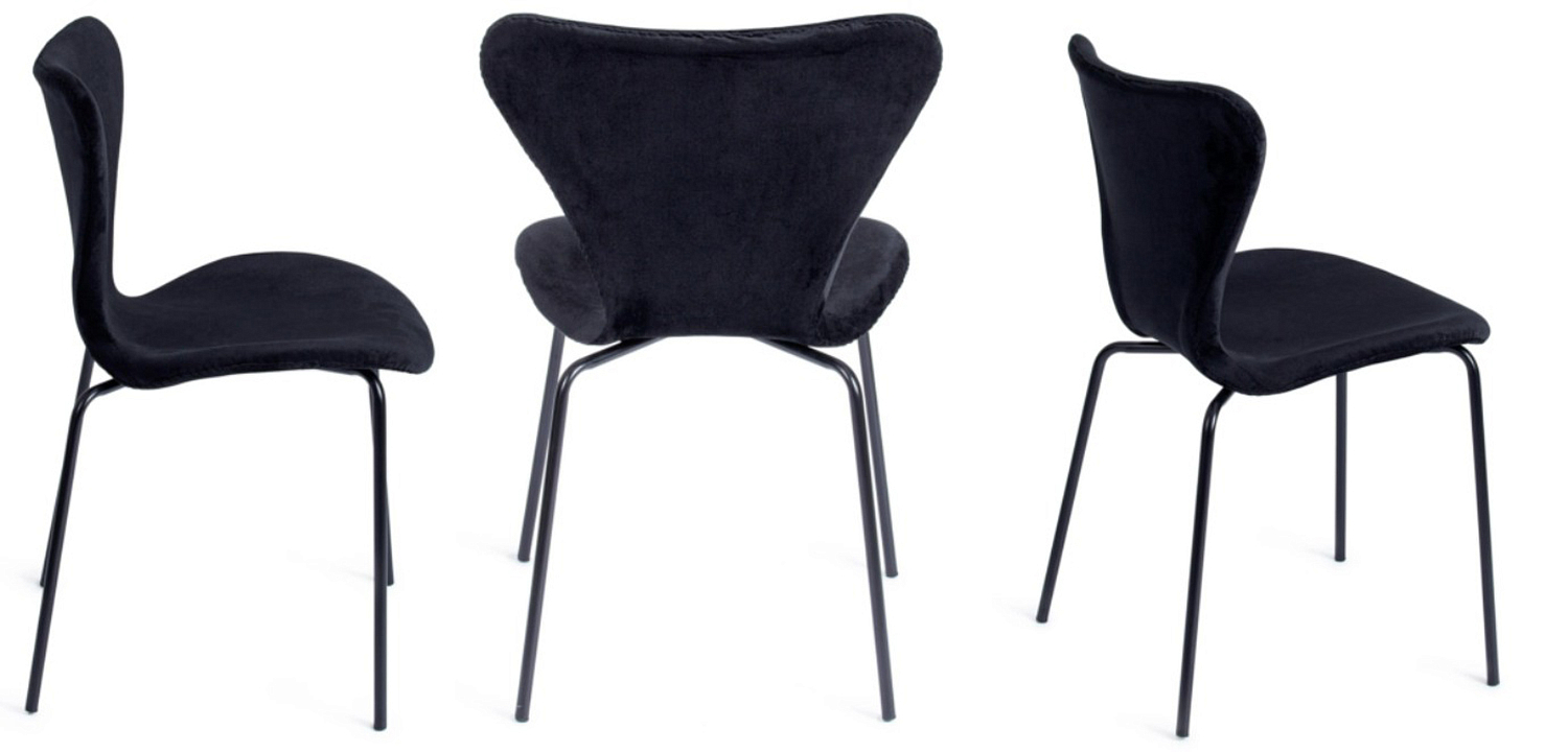 Стул Julissa Black Chair флок Стул Julissa Black Chair флок - Loft-Concept в Кирове