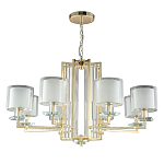 Люстра с 8-ю цилиндрическими плафонами из стекла Laurent варинант исполнения - 5 | Loft Concept в Кирове