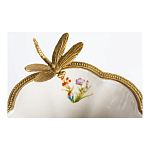 Ваза из фарфора с бронзовой стрекозой  Paradise Dragonfly варинант исполнения - 4 | Loft Concept в Кирове