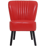 Кресло с обивкой из эко-кожи Harper Armchair Red варинант исполнения - 2 | Loft Concept в Кирове