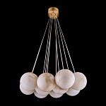 Люстра подвесная круглая с сферическими плафонами из натурального камня Glowing Spheres варинант исполнения - 12 | Loft Concept в Кирове