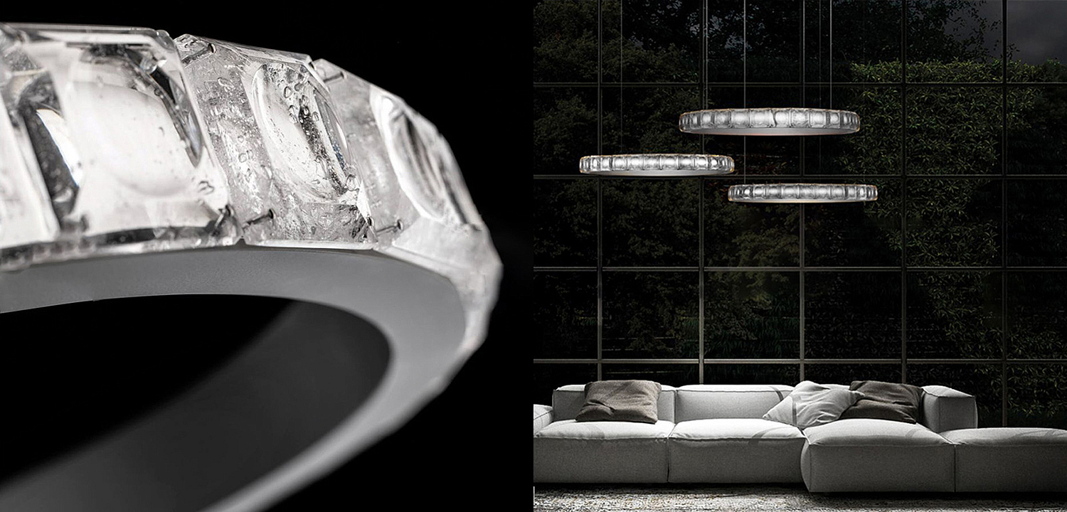 Люстра Ring horizontal silver chandelier Люстра Ring horizontal silver chandelier - Loft-Concept в Кирове
