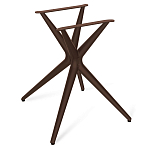 Стол обеденный с коричневой прямоугольной столешницей из керамики на четырех пластиковых ножках Brown Ceramics варинант исполнения - 4 | Loft Concept в Кирове