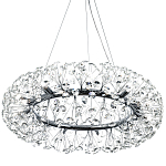 Круглая подвесная люстра Crystal Dandelions Chrome Chandelier варинант исполнения - 3 | Loft Concept в Кирове