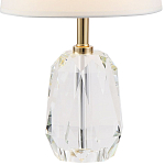 Настольная лампа с абажуром и основанием из хрусталя Manlio Crystal Lampshade Table Lamp варинант исполнения - 2 | Loft Concept в Кирове