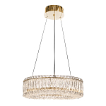 Люстра подвесная круглая из прозрачного хрусталя с золотым корпусом Selfsufficient варинант исполнения - 4 | Loft Concept в Кирове