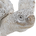 Статуэтка черепаха с ажурным панцирем и детализированной текстурой в белом цвете Marine Accessories варинант исполнения - 5 | Loft Concept в Кирове